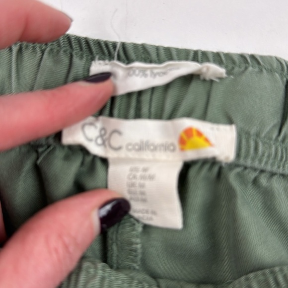 C & C California pull on green jogger pant with stars - Picture 11 of 13